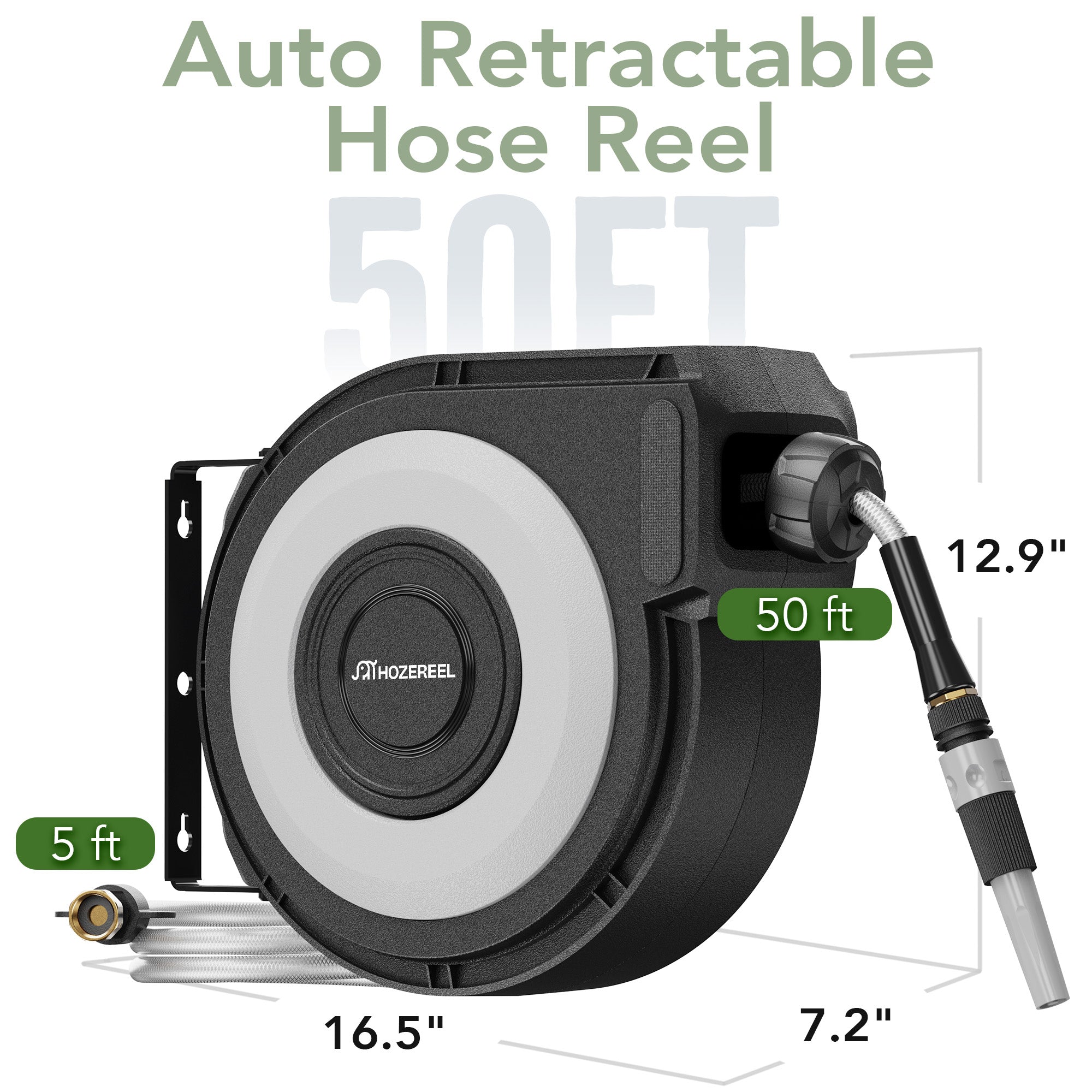 Decorative Retractable Garden Hose Reel