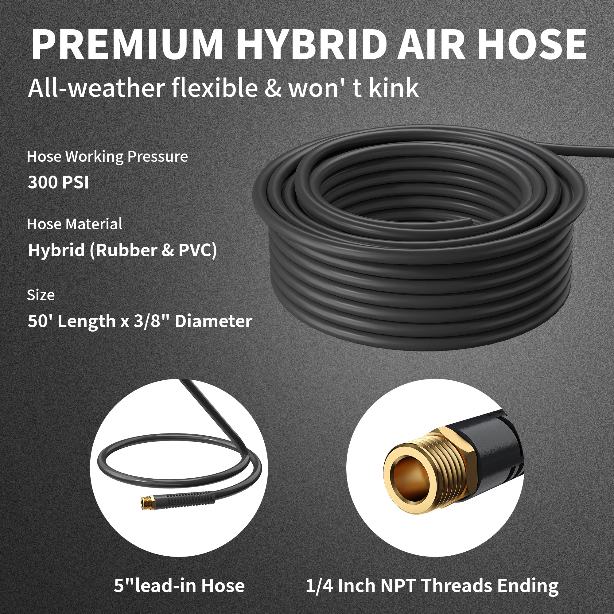 Retractable Air Compressor Hose Reel