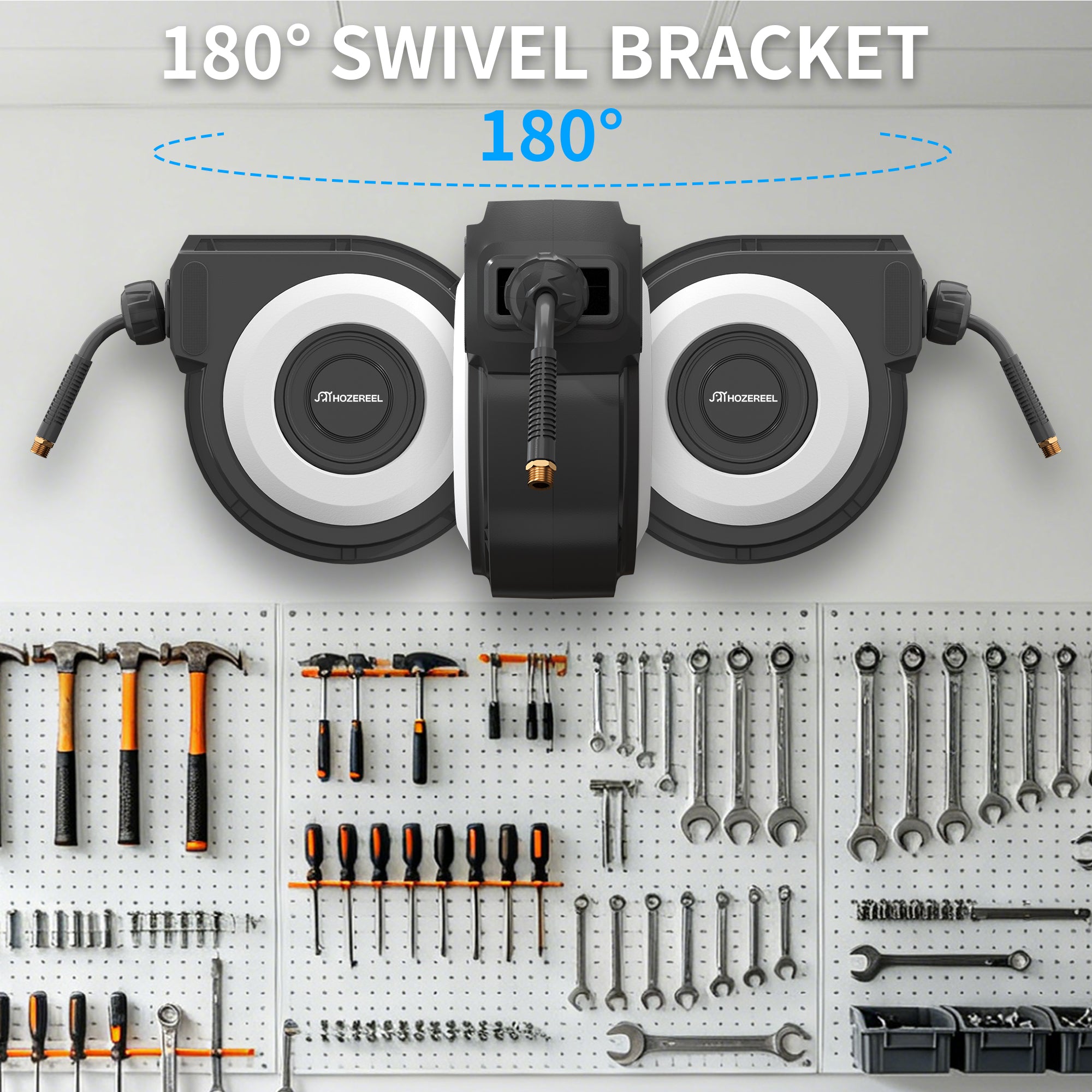 Retractable Air Compressor Hose Reel