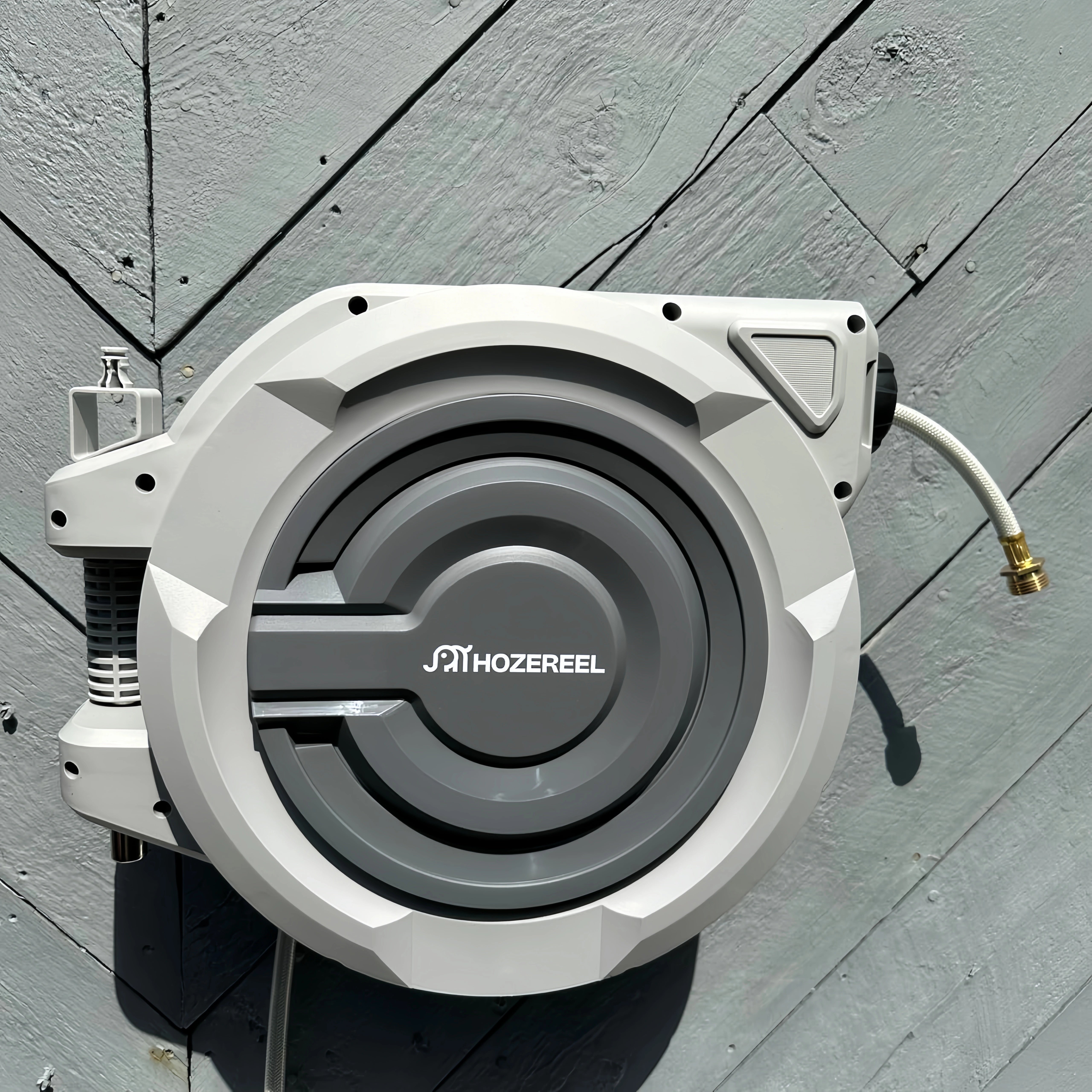 Hose Reel for Garden Hose 66FT/100FT/110FT/150FT x 1/2”/5/8" – Retractable Garden Hose & Reel, No More Kinks, Easy Grip