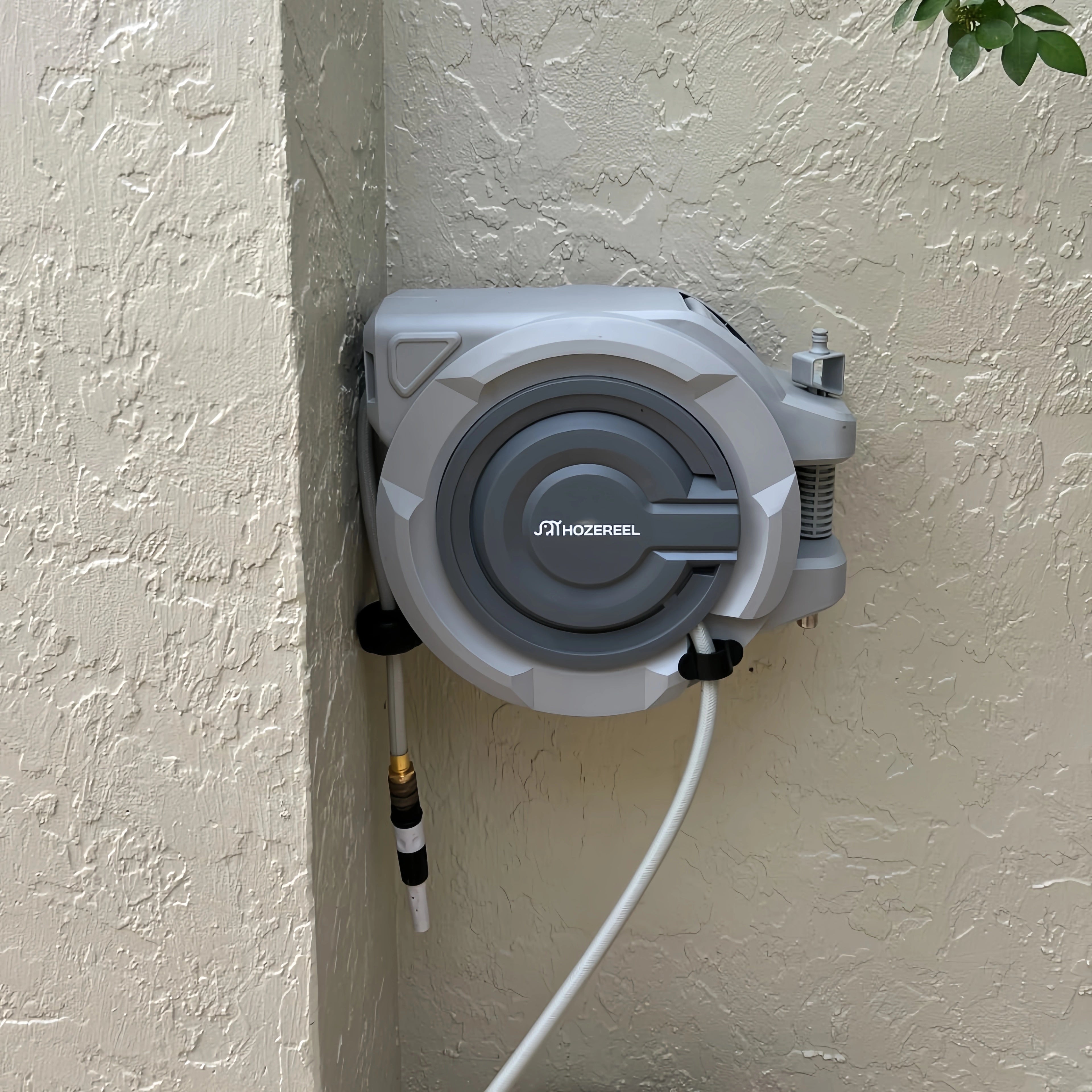 Hose Reel for Garden Hose 66FT/100FT/110FT/150FT x 1/2”/5/8" – Retractable Garden Hose & Reel, No More Kinks, Easy Grip