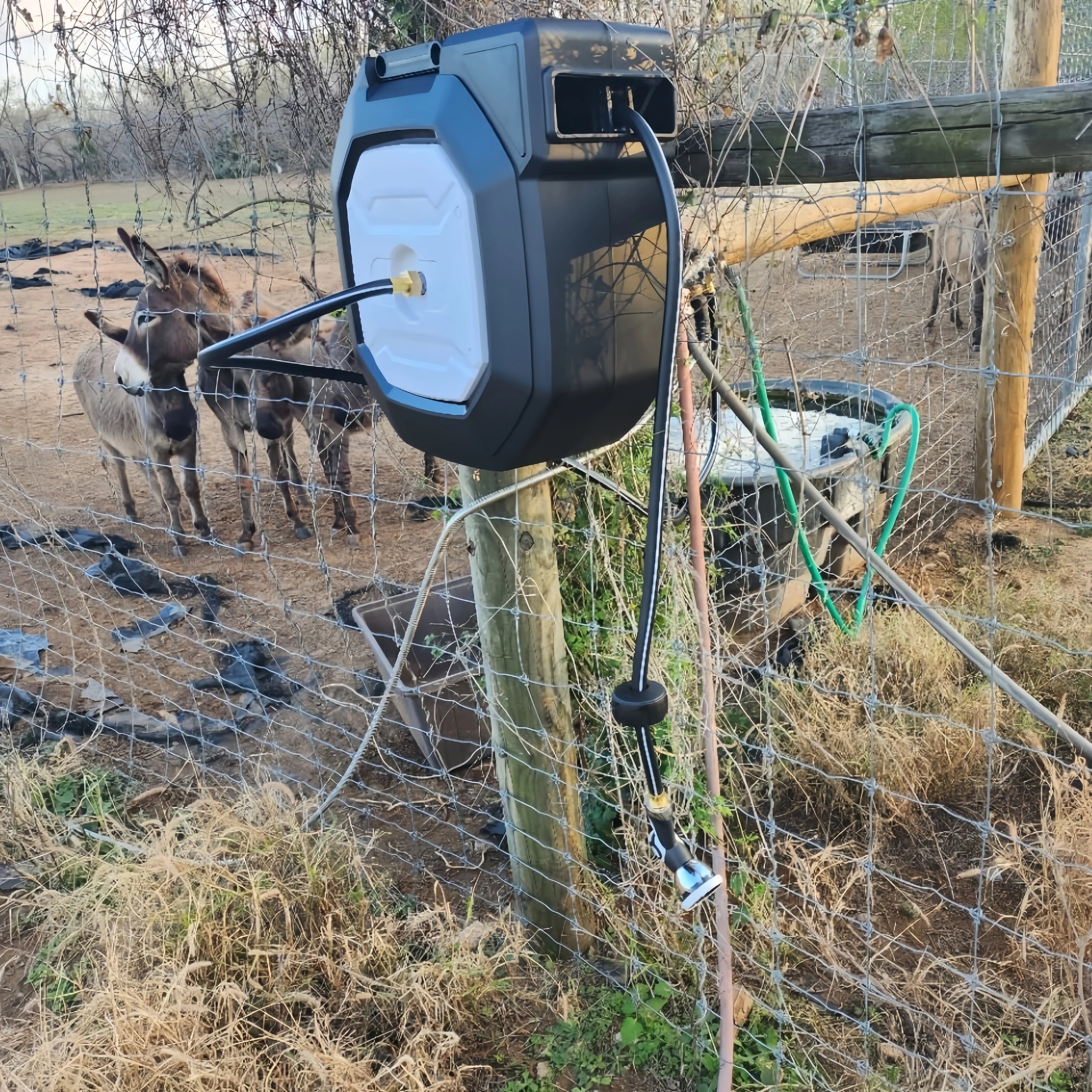 HOZEREEL hosereel,5/8 x 100 ft retractable garden hose,Water hose outdoor,HOZEREEL Tools