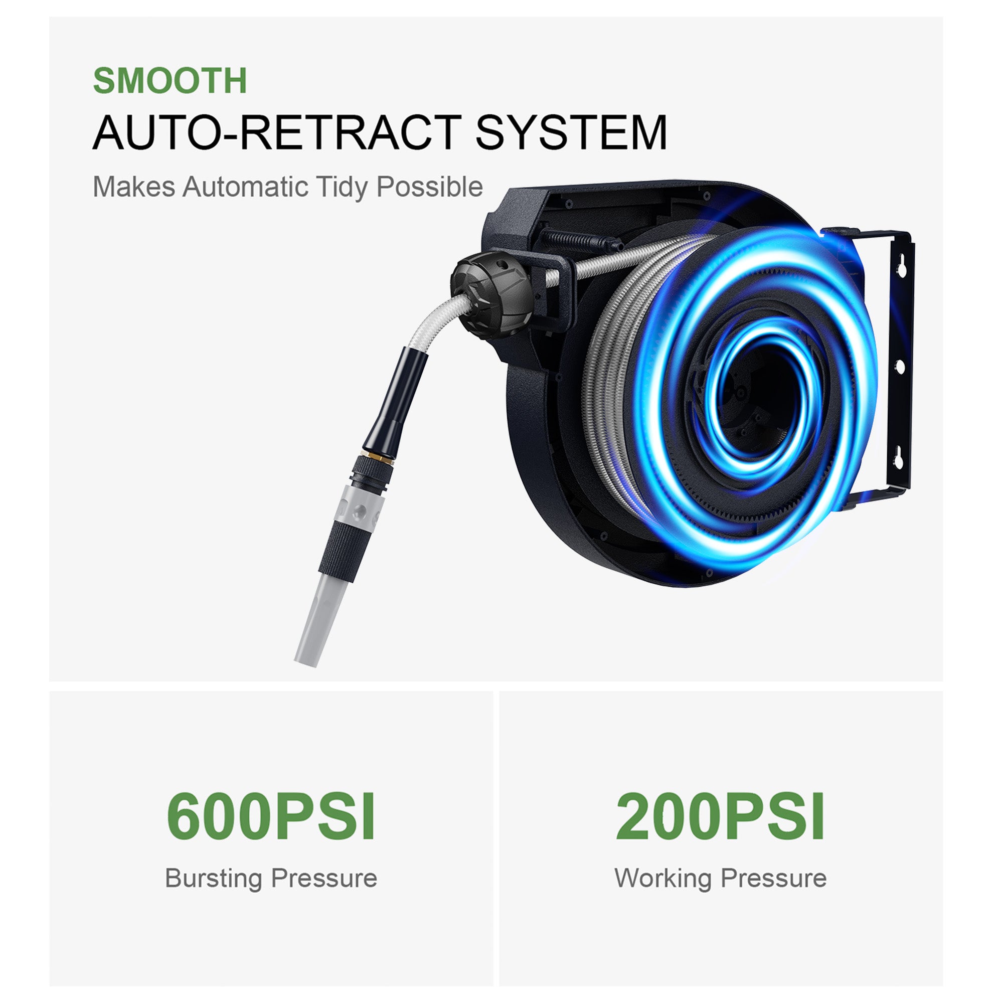 Decorative Retractable Garden Hose Reel